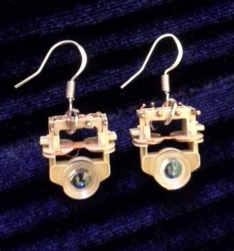 Earrings Recycled Computer Parts By Hackercreations On Etsy