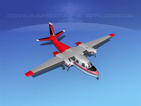 Aero Commander 500 V01 3d Model Animated Rigged Max Obj 3ds Lwo Lw Lws