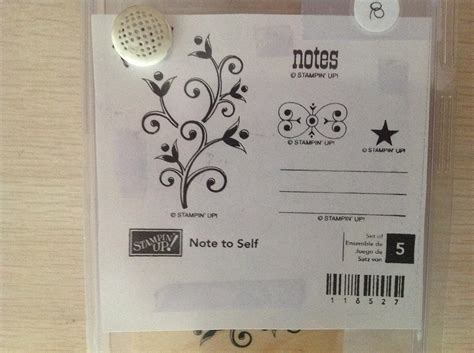 Amazon Com Stampin Up Note To Self Set Of Wood Mounted Rubber Stamps Discontinued