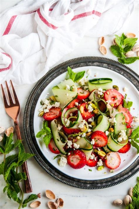 Strawberry Cucumber Pistachio Salad Aberdeens Kitchen Recipe