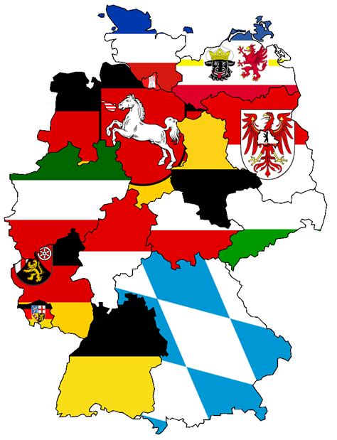 German States Flag Map By Heersander On Deviantart