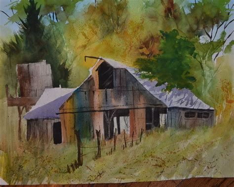 Learn how to paint a barn in watercolor, with professional artist chuck mclachlan, in this free online art lesson! Old Barn | Watercolors | Pinterest