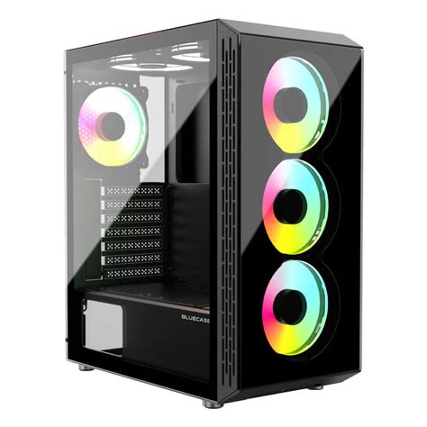 Gabinete Gamer Bluecase ONIX MATX MITX Lateral Vidro USB 3 0 Sem