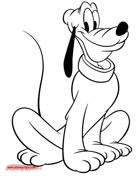 Cute And Easy Pluto Coloring Pages For Toddlers Print Color Craft
