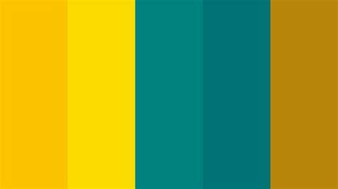 Golden Teal Color Palette Teal Color Palette Color Palette Yellow