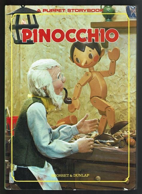 Pinocchio ~ T Izawa ~ Vintage 1970 Childrens 3 D Puppet Storybook