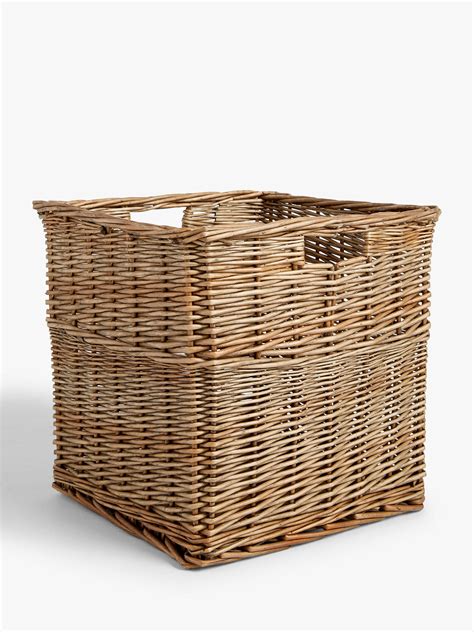 Croft Collection Square Wicker Basket at John Lewis & Partners