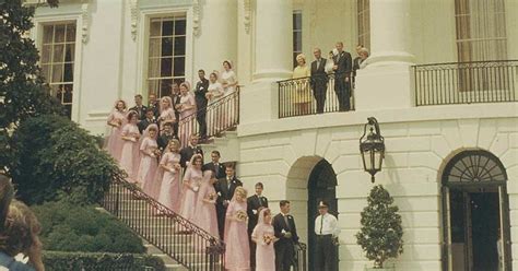 a look back at glamorous white house weddings