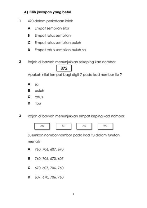 Berikut merupakan nota penukaran unit matematik yang dikongsikan oleh cikgu mixhedryanson reagen. Latihan Pengukuhan 1 : Matematik Tahun 2 worksheet