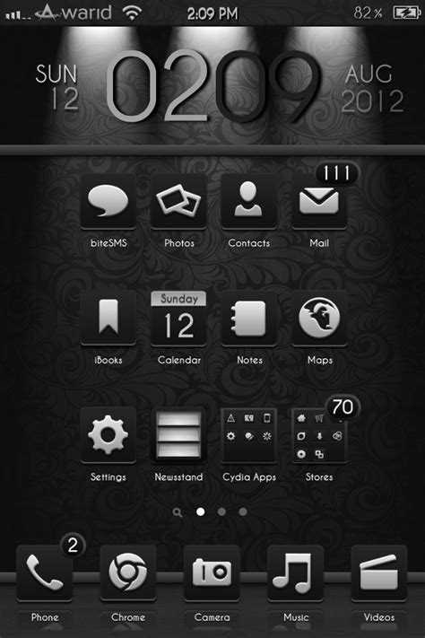 Lindo Dark Hd For Iphone 4s Theme Free Iphone Themes