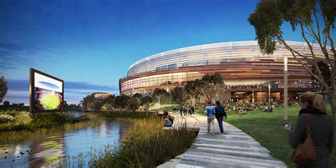 Winning Design For New Perth Stadium Wraps Facade In Bronze