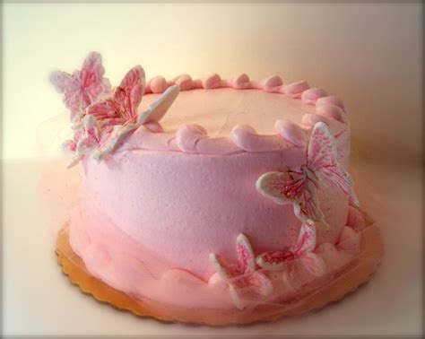 Pink Butterflies Cake Kids Cake Butterfly Cakes Diy Cake