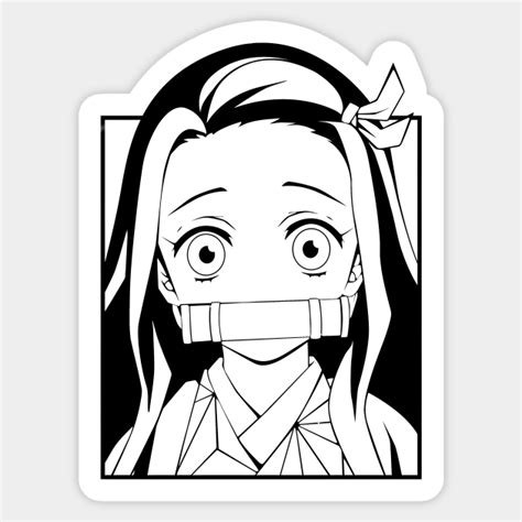 Nezuko As A Demon Demon Slayer Coloring Page Printable Images And