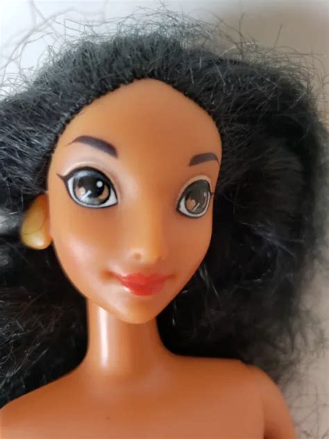 Vintage Disney Mattel Nude Aladdin Jasmine Barbie Princess Doll Black