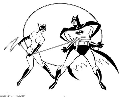 Dibujos de Catwoman Superhéroes para colorear Páginas imprimibles gratis