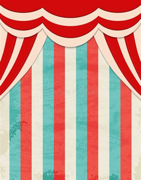 Fundo Listrado De Circo Com Tenda Vintage Design Para Apresentação De