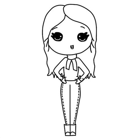 Cute Chibi Instagram Coloring Pages