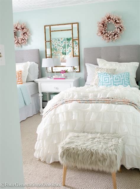 This includes ideas for epic beds, an awesome seating area, a. Sophisticated Girls Bedroom Teen Makeover - Four ...