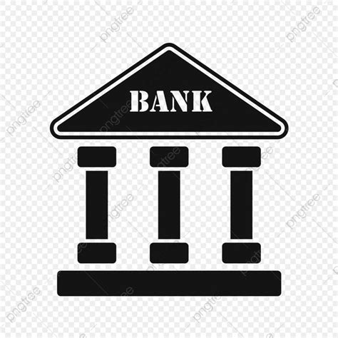 A Bank Building With Three Pillars And The Word Bank On Top