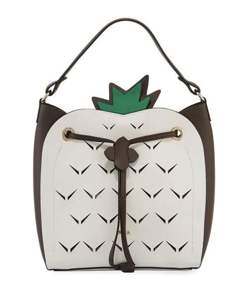 FURLA Multicolour Dolcezza Medium Pineapple Bucket Bag (RARE