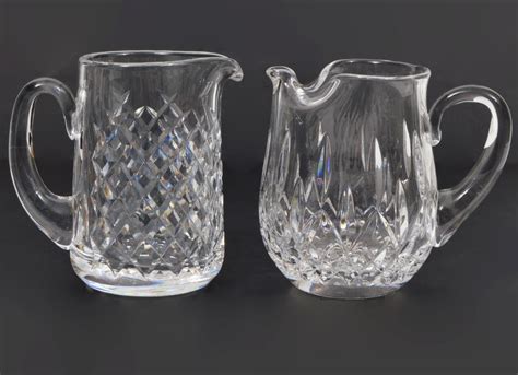 Lot 2 Waterford Crystal Pitchers In Lismore And Alana