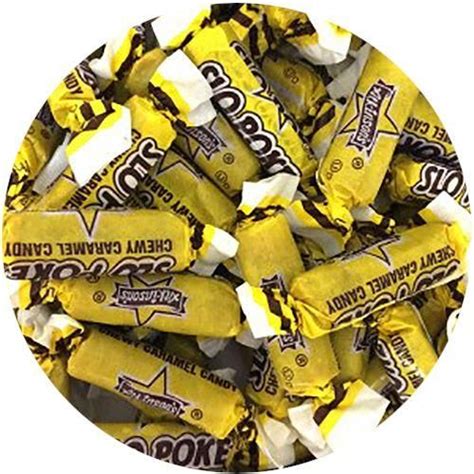 Slo Poke Bite Size Chewy Caramel Candy 3 Lb Bulk Bag Classic Candy