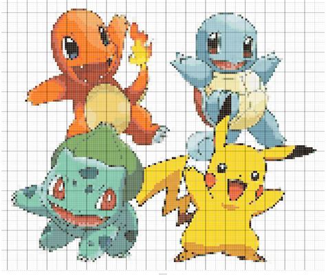Basic Pokemon Pikachu Cross Stitch Pattern Pokemon Crochet Pattern Cross Stitch Pattern Maker