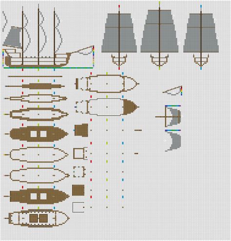 Minecraft house blueprints layer by layer. small frigate by ColtCoyote on DeviantArt