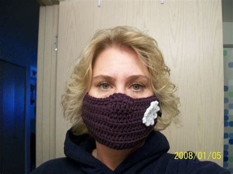 Dark Plum Crochet Face Mask By Stephsyaya On Etsy