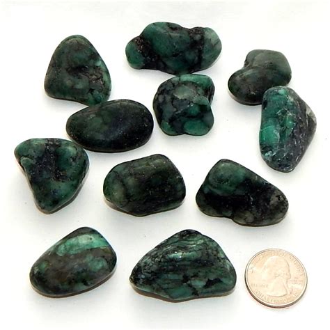 Emerald Tumbled Stone For Abundance And Prosperity