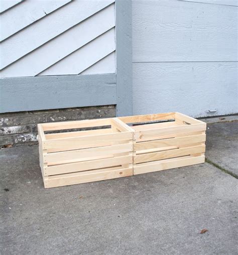 Modern Raised Crate Planter Brepurposed Wooden Crates Planters