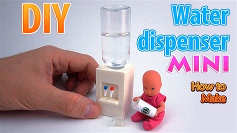 Diy simple water dispenser machine from cardboard v2#diy #waterdispenser. DIY Miniature Water dispenser| DollHouse | No Polymer Clay ...