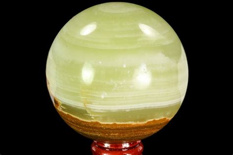 265 Polished Green Jade Onyx Sphere Afghanistan For Sale