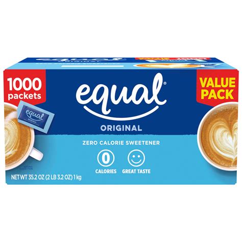 Buy Equal Original Zero Calorie Sweetener Sugar Substitute 1000