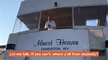 Joe Manchin leans over deck of his yacht to tell protesters why he’ll ...