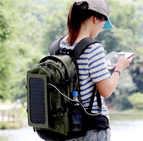 Eceen Solar Backpack With 7w Charge And 5v Device Power Supply