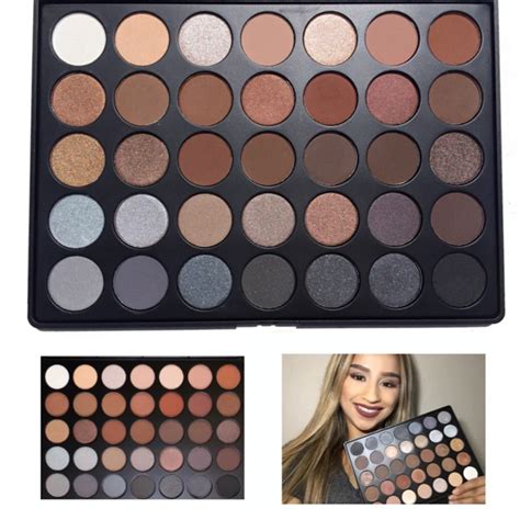 New 350 Palette Metallic And Matte 35 Color Eye Shadow Palette Earth