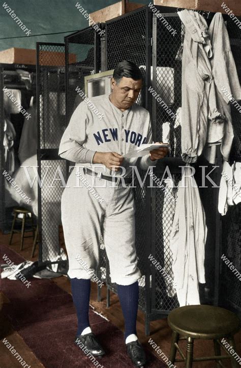 do504 babe ruth ny yankees lockeroom colorized photo babe ruth colorized photos yankees