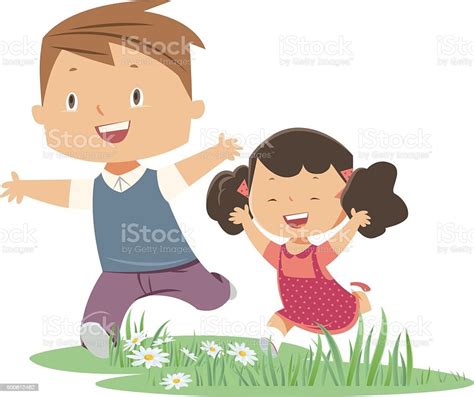 Brother And Sister Stock Illustration Download Image Now Istock