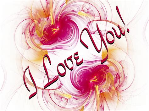 I Love You Card 1 Digital Art By Andee Design