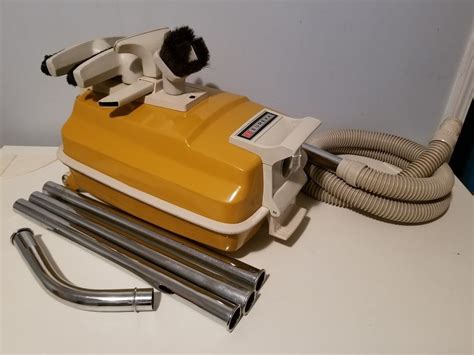 Vintage Eureka Canister Vacuum Cleaner Hardwood Floor Attachments Dust