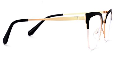 adelheid browline black eyeglasses vooglam