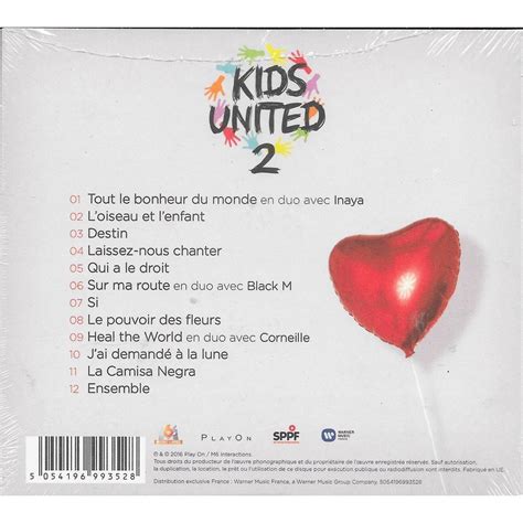 Tout Le Bonheur Du Monde De Kids United 2 Cd Chez Louviers Ref118304668