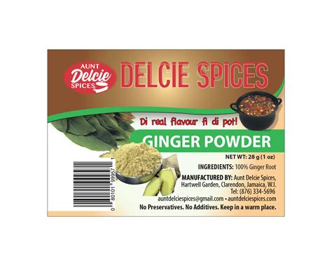 Ginger Powder Aunt Delcie Spices
