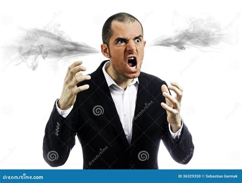 Angry Man Exploded Stock Photo Image 36329350