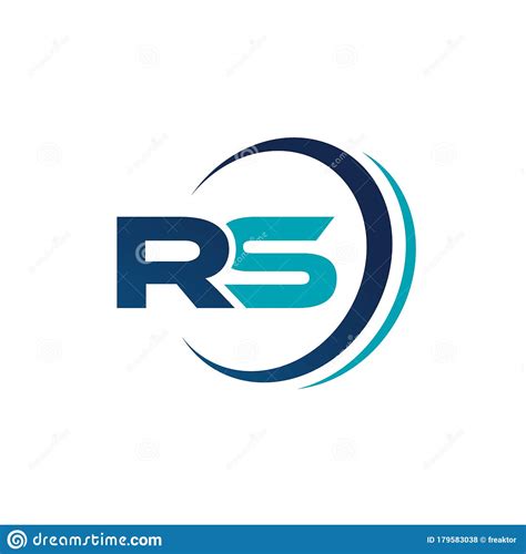 Initial Rs Letter Logo Design Vector Graphic Concept Illustrations