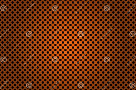 Perforated Black And Orange Metallic Background Stock Vector