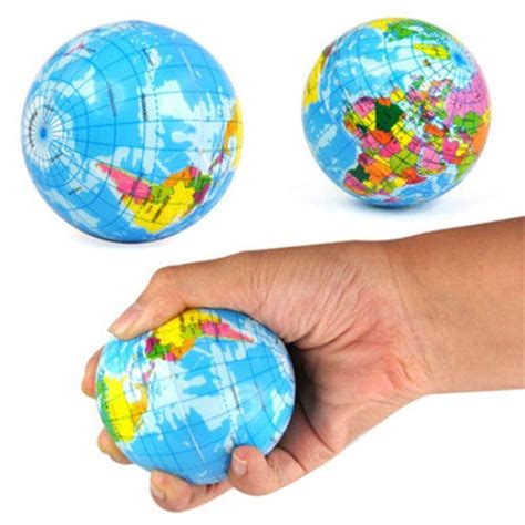 Globe Squeeze Stress Balls3 Earth Ball Stress Relief Toys Therapeutic