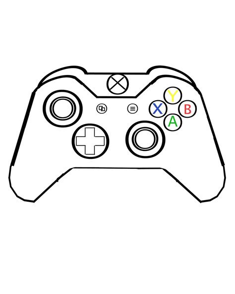 Xbox Coloring Pages Free Coloring Pages
