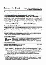 Sample Resume For Experienced Software Engineer Pictures